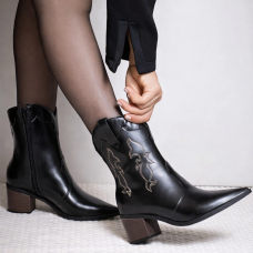 Bota Western Texana Preta Mariotta  - Bota  