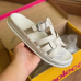 Papete Moleca Off White Fivela Stras - Papete 