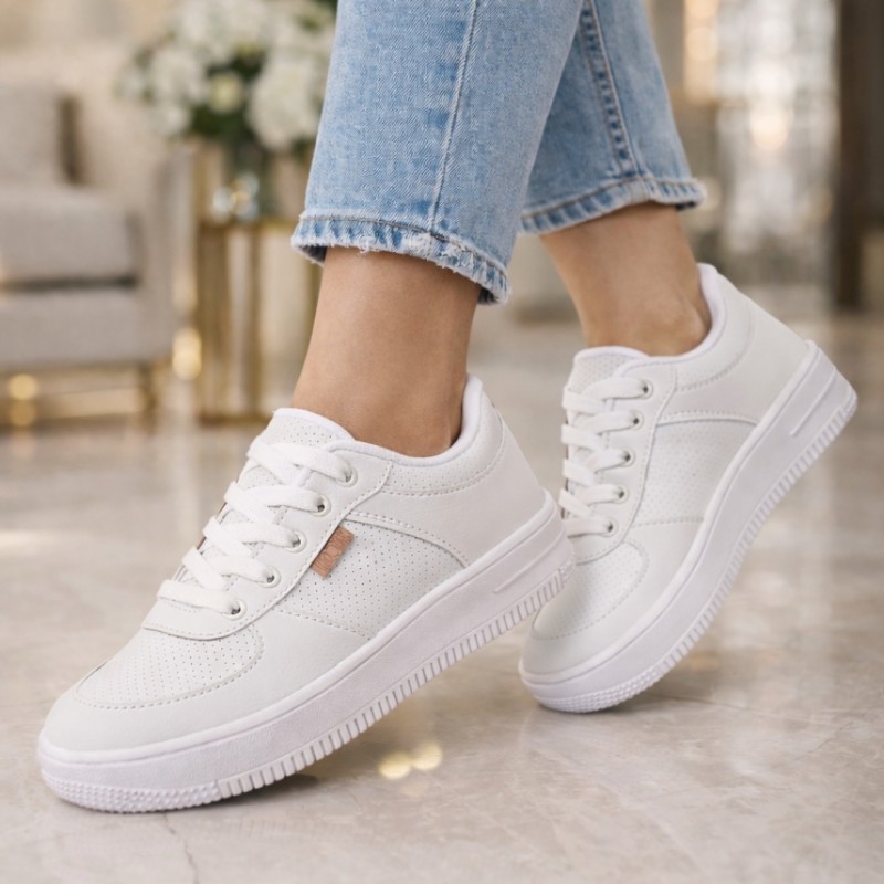 Tênis Casual Feminino Branco - Tênis 