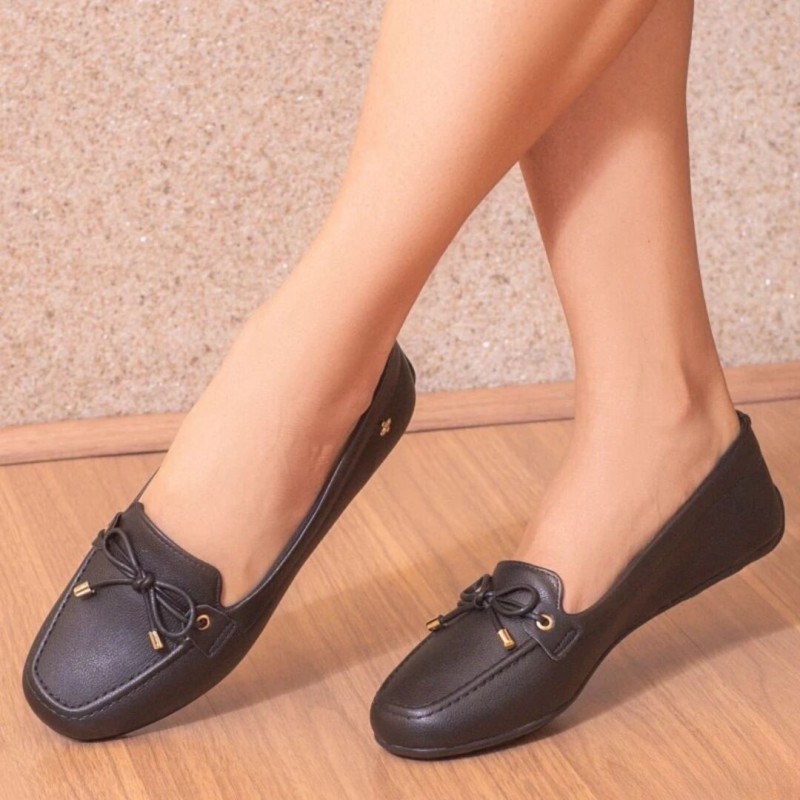 Mocassim Softli Preto - Ortopédico 